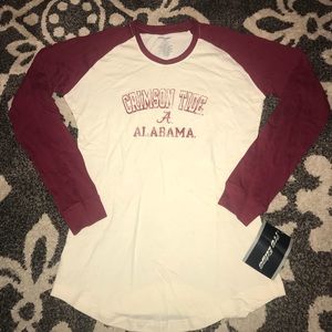 Women’s University of Alabama baseball tee size L